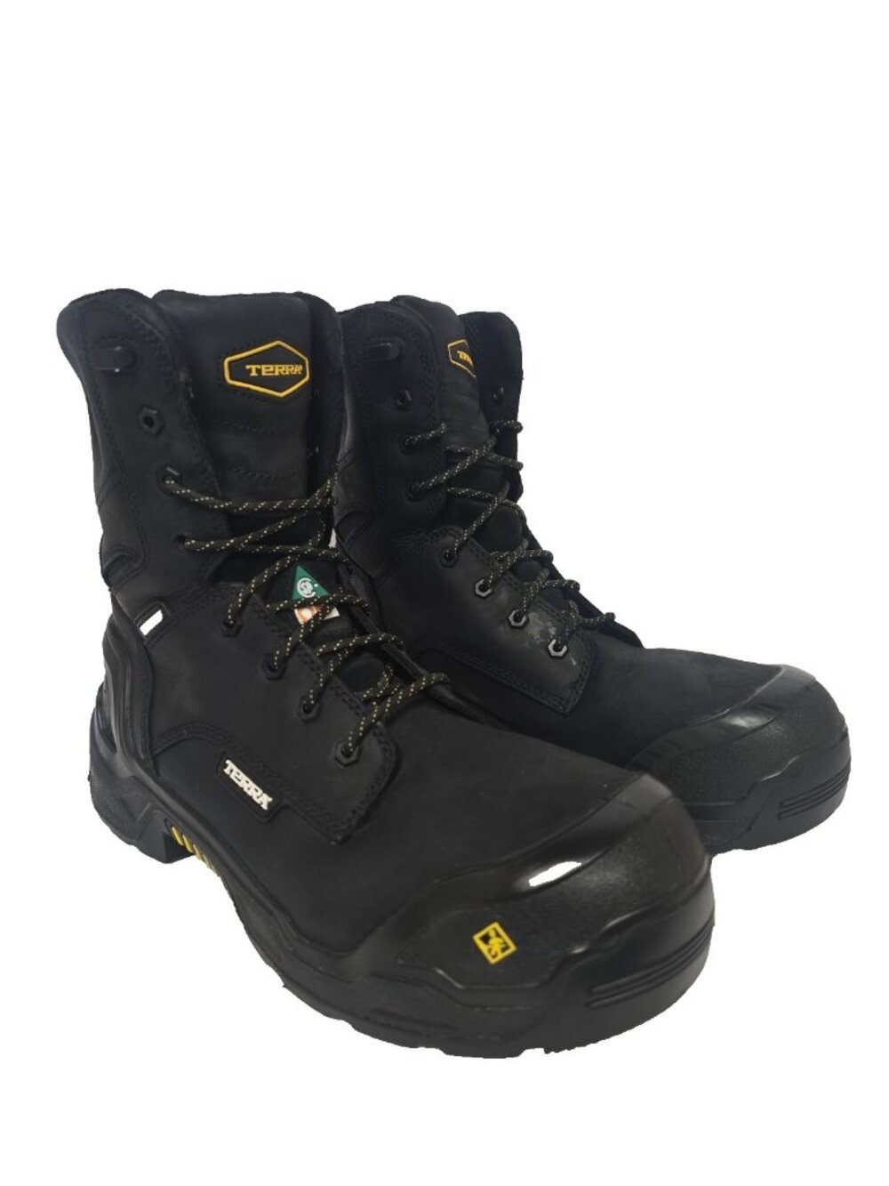 Terra Men's 1311 Exile 8" Composite Toe Waterproof Work Boot Black Size 12W